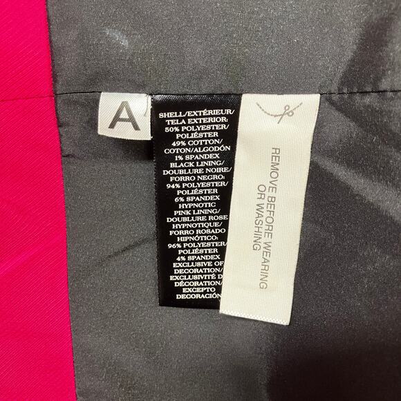 Ann Taylor Jacket Blazer Sz 4 Black Bow Closure Marled Short Office Careerwear - Picture 12 of 12